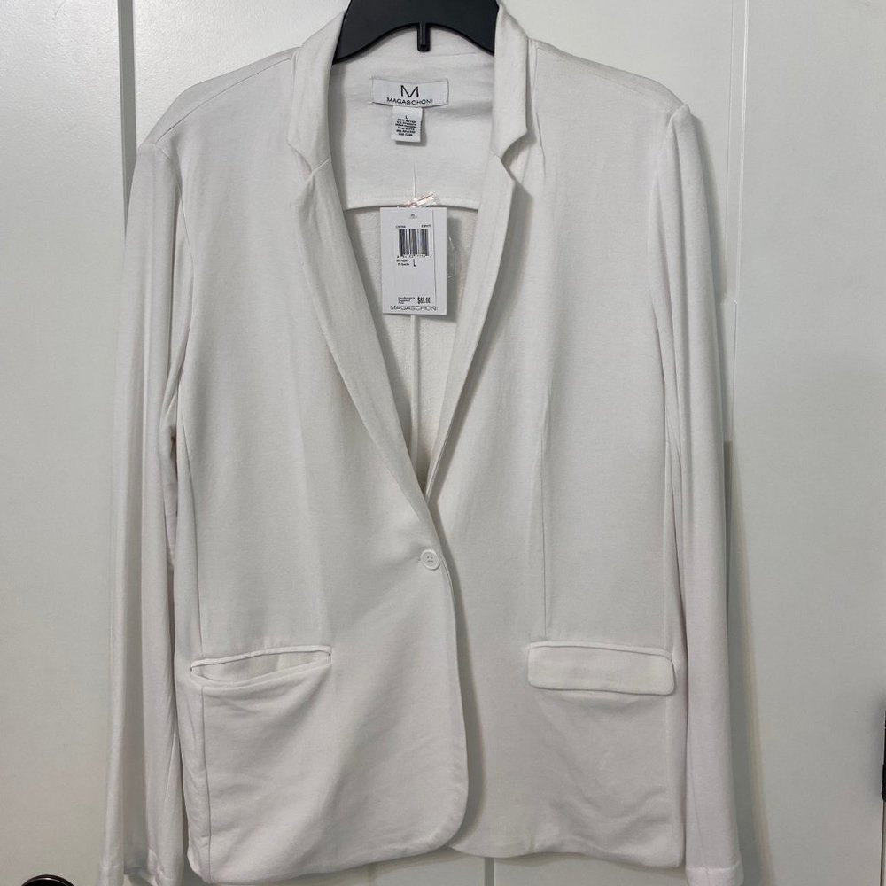 White Jardigan Blazer - Size Large